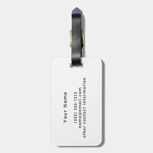 Welsh Dragon Monogram Gepäcktag Gepäckanhänger (Rückseite vertikal)