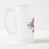Welsh Dragon Monogram Mattglas Bierglas (Links)