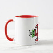 Welsh Dragon Monogram Tasse (Links)