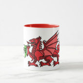 Welsh Dragon Monogram Tasse (Zentrum)