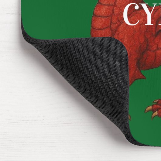 Welsh dragon Mousepad (Ecke)