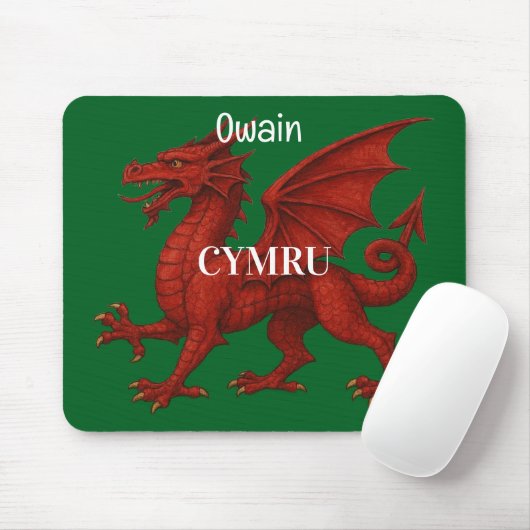   Welsh dragon Mousepad (Mit Mouse)
