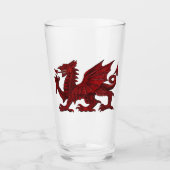 WELSH DRAGON PINT GLASS GLAS (Vorderseite)