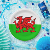 Welsh Dragon Plate Pappteller (Party)