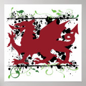 Welsh Dragon Poster (Vorne)