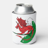 Welsh Dragon Surfing Dosenkühler (Kanne Vorderseite)