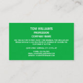 Welsh Dragon Symbol Design, Wales Visitenkarte (Rückseite)