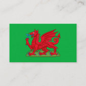 Welsh Dragon Symbol Design, Wales Visitenkarte (Vorderseite)