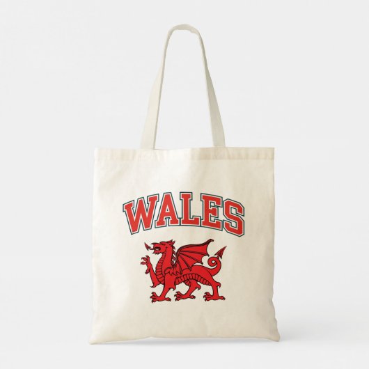 Welsh Dragon Tragetasche (Rückseite)