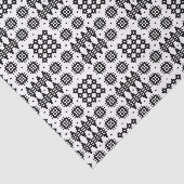 Welsh Faux Tapestry Black and White Tissue Paper Seidenpapier (Ausschnitt)