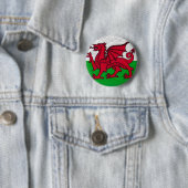 Welsh Flag Abzeichen Button (Beispiel)