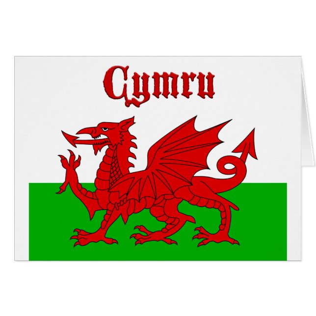 Welsh Flag Cymru (Vorderseite (Horizontal))