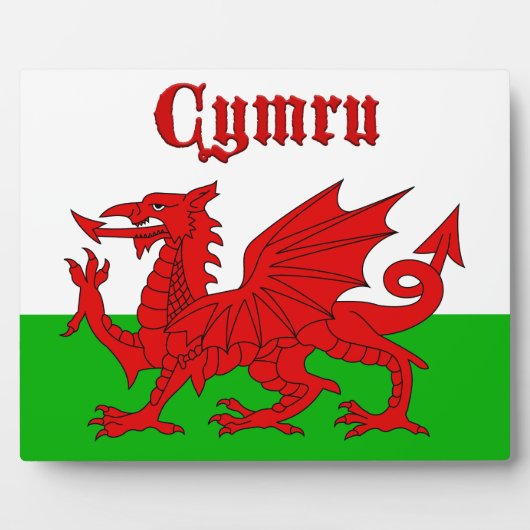 Welsh Flag Cymru Fotoplatte (Vorderseite)