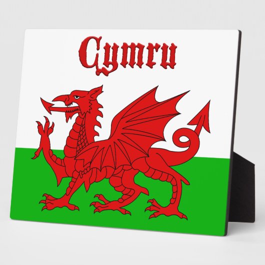 Welsh Flag Cymru Fotoplatte (Seite)