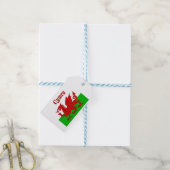 Welsh Flag Cymru Geschenkanhänger (Mit Garn)