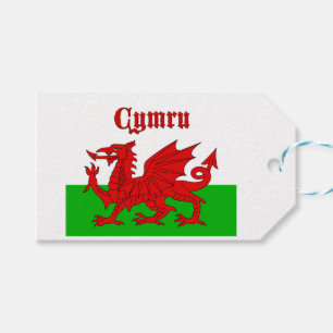 Welsh Flag Cymru Geschenkanhänger