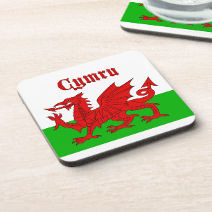 Welsh Flag Cymru Getränkeuntersetzer