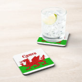 Welsh Flag Cymru Getränkeuntersetzer (Rechte Seite)