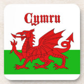Welsh Flag Cymru Getränkeuntersetzer (Vorderseite)