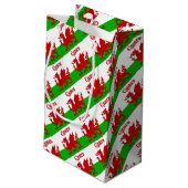 Welsh Flag Cymru Kleine Geschenktüte (Rückseite Schrägansicht)