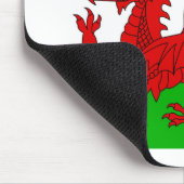 Welsh Flag Cymru Mousepad (Ecke)