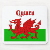 Welsh Flag Cymru Mousepad (Vorne)