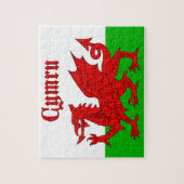 Welsh Flag Cymru Puzzle (Vertikal)