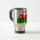 Welsh Flag Cymru Reisebecher (Vorderseite Links)