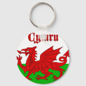 Welsh Flag Cymru Schlüsselanhänger (Vorderseite)
