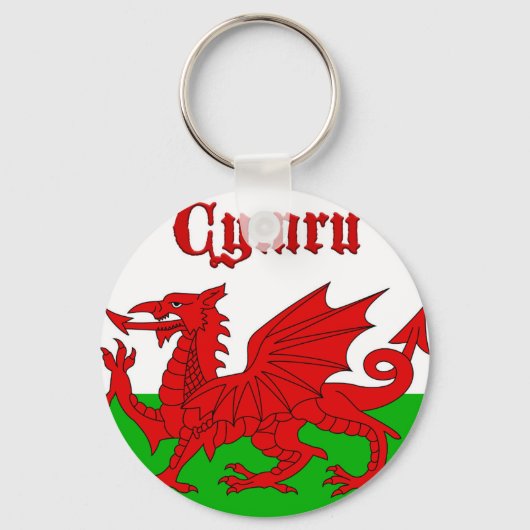 Welsh Flag Cymru Schlüsselanhänger (Vorderseite)