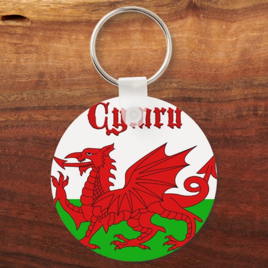 Welsh Flag Cymru Schlüsselanhänger (Vorderseite)