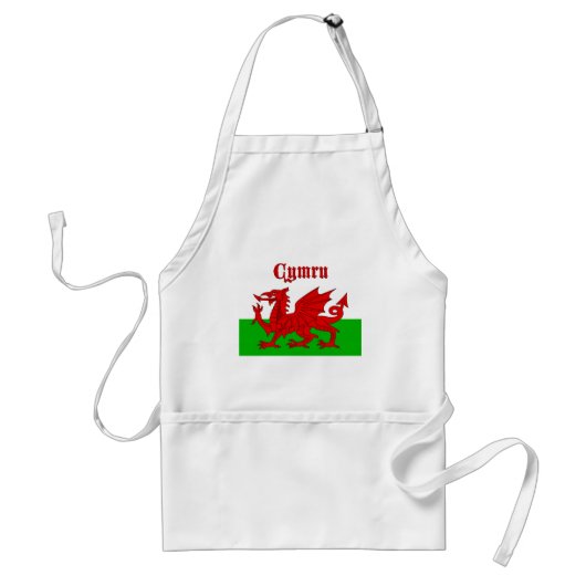 Welsh Flag Cymru Schürze (Vorne)