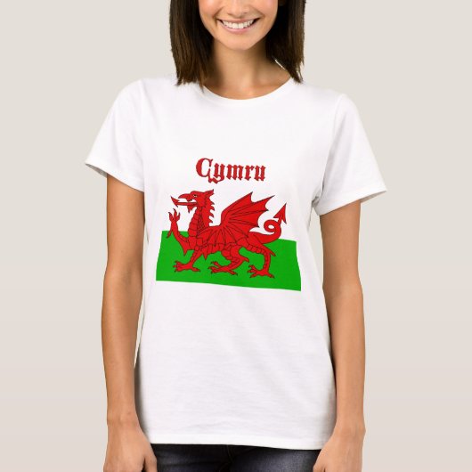 Welsh Flag Cymru T-Shirt (Vorderseite)