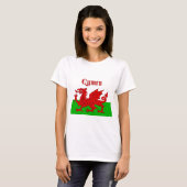 Welsh Flag Cymru T-Shirt (Vorne ganz)