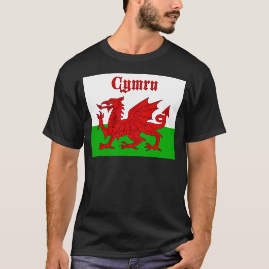 Welsh Flag Cymru T-Shirt (Vorderseite)