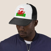 Welsh Flag Cymru Truckerkappe (Beispiel)
