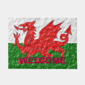 Welsh Flag Design Fußmatte (Vorderseite)