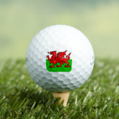 Welsh Flag Golf Balls Golfball (Insitu T-Shirt)