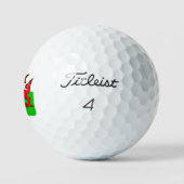 Welsh Flag Golf Balls Golfball (Logo)