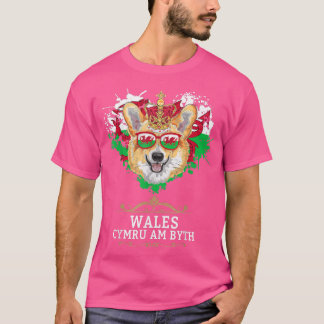 Welsh Flag Idee für Kinder & Walisische Tiere mit T-Shirt