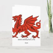 Welsh Flag Karte (Rückseite)