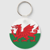 Welsh Flag Keyring Schlüsselanhänger (Vorderseite)