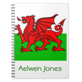 Welsh Flag Notizblock (Vorderseite)