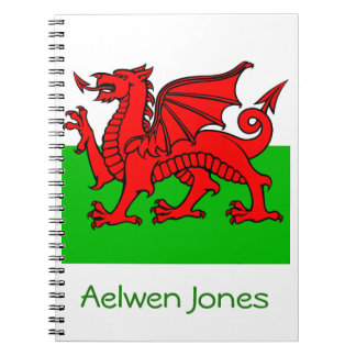 Welsh Flag Notizblock
