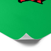 Welsh Flag Poster (Ecke)