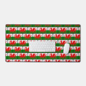 WELSH-Flag Schreibtischunterlage (Tastatur & Maus)