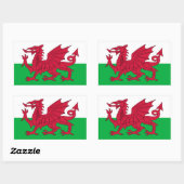 Welsh Flag Sticker (Blatt)