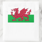 Welsh Flag Sticker (Tasche)