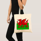 Welsh Flag Tragetasche (Vorderseite (Produkt))
