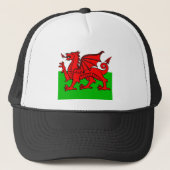Welsh Flag Truckerkappe (Vorderseite)